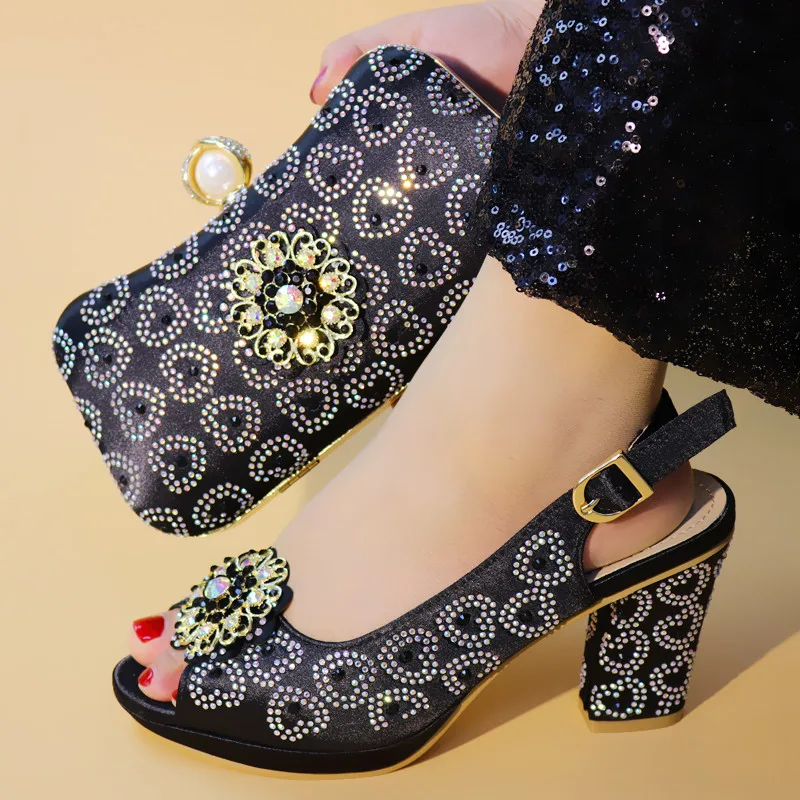 

Latest italian shoes and bag african party matching shoes and bag set ladies shoes and bag to match 9932