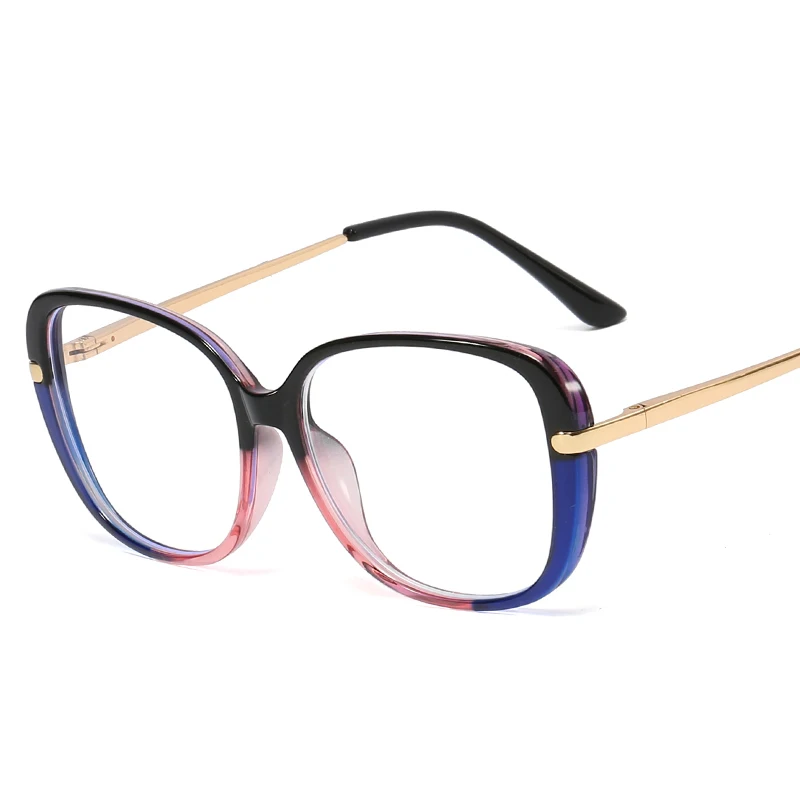 

SHINELOT 93312 Newest Glasses Frames For Women Tr90 Transparent Blue Light Blocking Crystal Optical Frames Eyeglasses