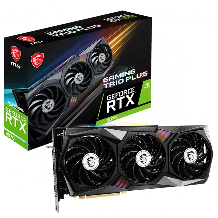 

MSI NVIDIA GeForce RTX 3070 GAMING TRIO PLUS 8G LHR Lite Hash Rate Gaming Graphics Card Support OverClock