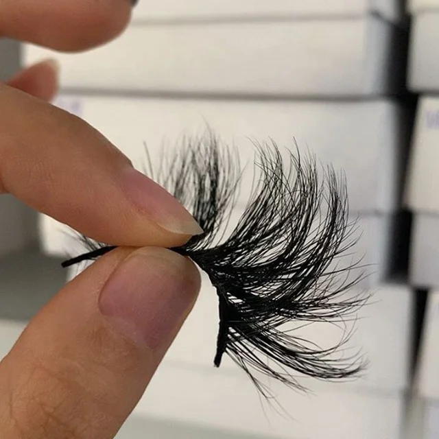

Eastmermaid 25mm Super long mink eyelashes soft mink lashes Custom boxes and label, Nature black