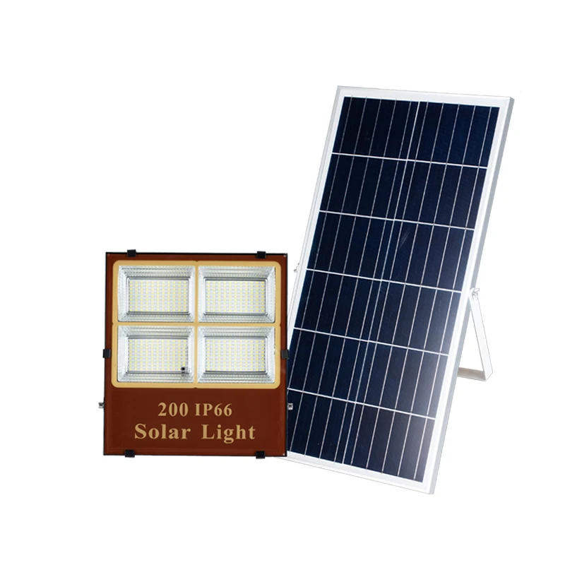 Aluminum 300w Solar Flood Light Outdoor Solar Led Flood Light High Lumen Alloy Lighting and Circuitry Design 10000 150 IP65 ROHS