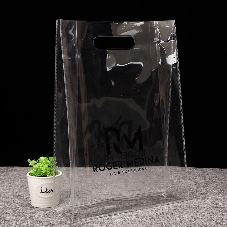 

Clear pouch cut portable recycled pvc tote bag new clear tote bag pvc transparent shopping bag