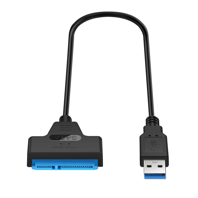 

USB 3.0 to Sata adapter converter cable 22pin sataIII to USB3.0 adapters for 2.5" sata HDD SSD laptop, Black