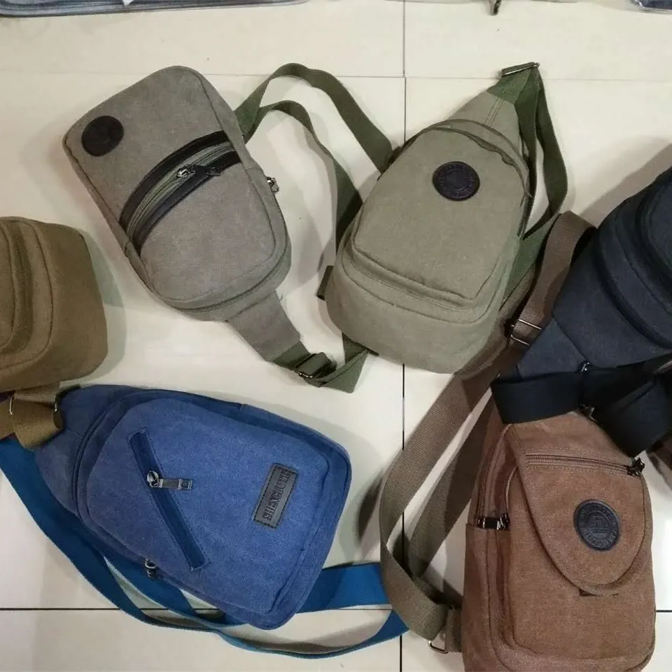 

Mix style fashion men outdoor travel breast bags school backpack stock, Mix color