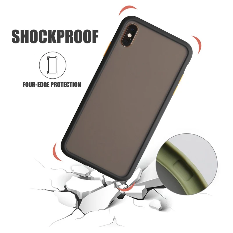 

2020 Popular Color Contrast For Phone Case For Samsung A51 A71 5g Back Cover Matte Phone Case For Samsung A91 A81 A21s A9 A51