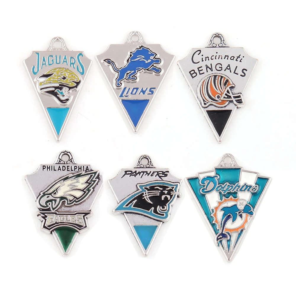 product-BEYALY-Football Championship Team Sports Series Pendant, Letter Triangle Pendant-img