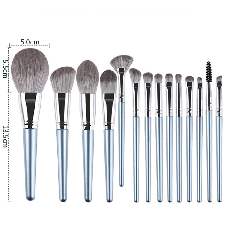 

Amazon Best Sell Cosmetic Brush Makeup Brushes Set Of 14Pcs, Beauty Facial Make Up Brushes Kit for Girls, Black+pink