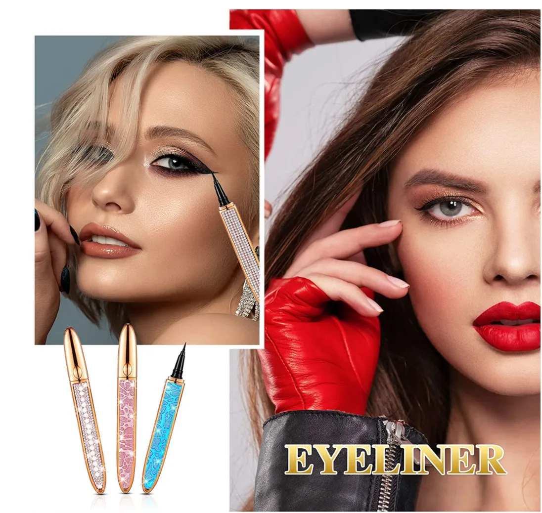 

Long lasting cosmetic gel eyeliner pen quick dry makeup eye liner private label waterproof liquid eyeliner, Diamond shape and black liner