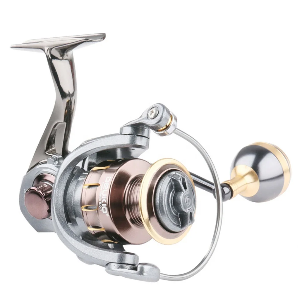

Hot Sale 4+1bb SW2000-7000 All Metal Saltwater Spinning Fishing Reel, Black