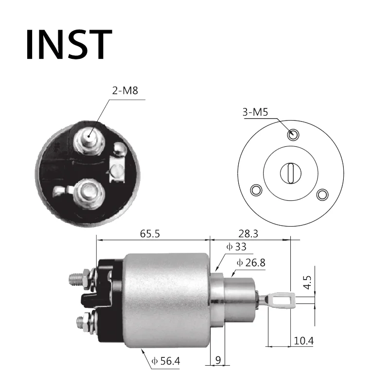 

AUTO STARTER SOLENOID FOR 12V 1.8KW 0331303006 0331303026 0331303049 0331303153 0331303156 0331305006 2339303284 2339303293