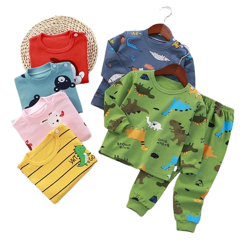 

Kids Fall Clothing 2022 Soft Autumn Winter Warm Clothes 2 Piece Set For boys Kids Winter Sleepwear Pajamas, Picture shows