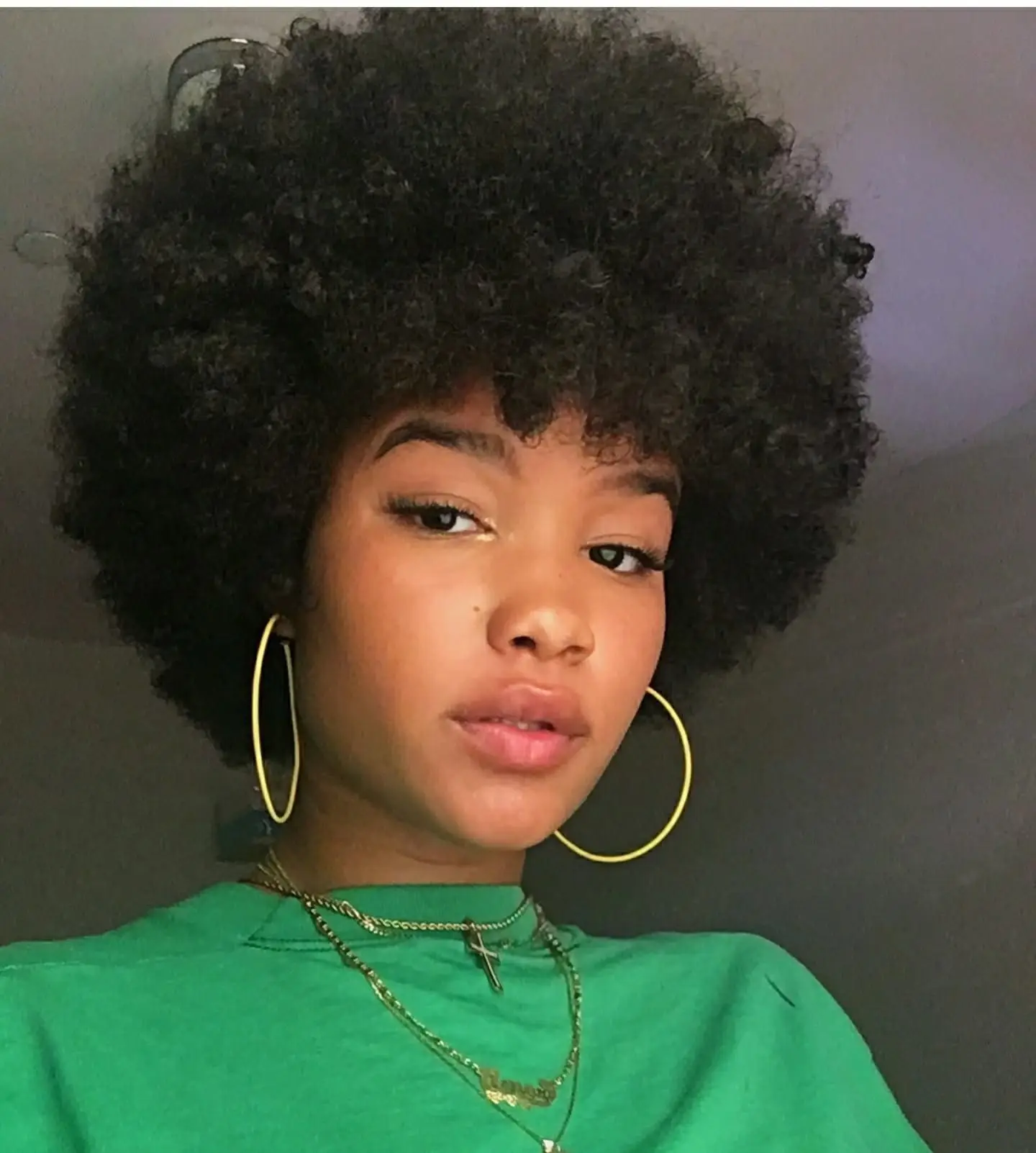 

Afro Kinky Curly Wigs for Women Short Fluffy and Soft Natural Looking High Temperature Fiber Wig