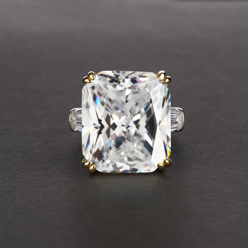 

Fashion Jewelry Square Lab Diamond Wedding Ring For Women