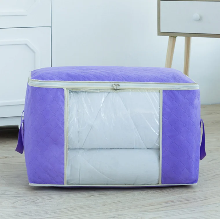 

hot sale dust-proof blanket quilt packaging cover storage box organizer organizer bag