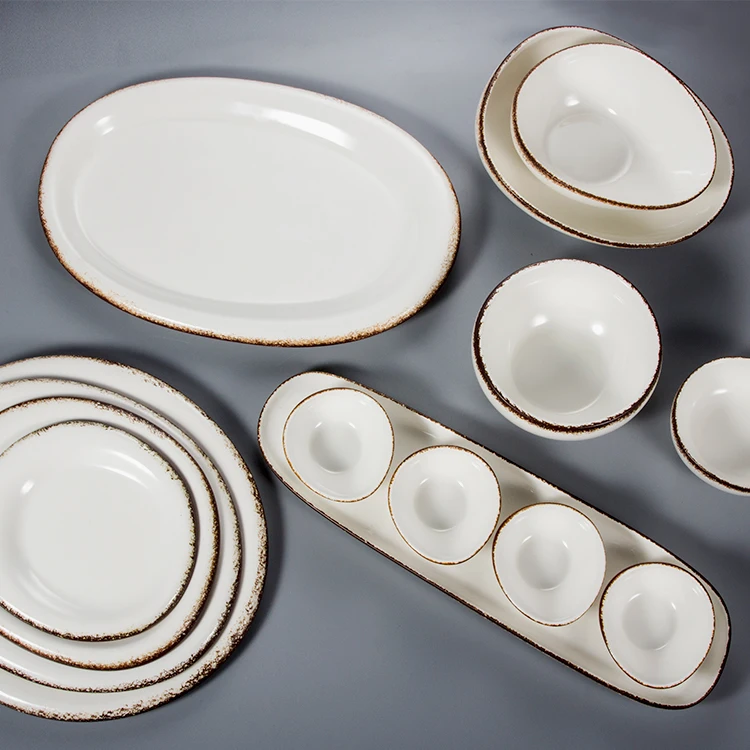 oval ceramic plates