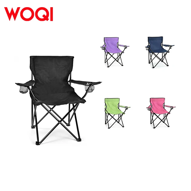 WOQI Compact Ultra Light  Foldable Camping Chair with Armrests-Modern Design for Garden & Outdoor Use