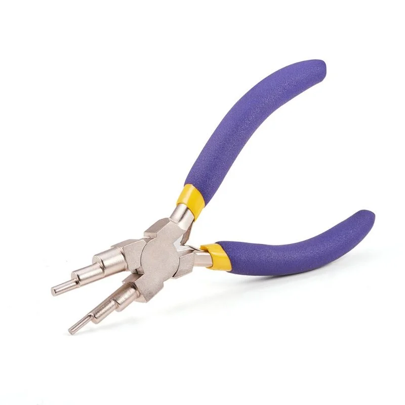 

Hot Sale Carbon Steel Winding Pliers For Jewelry Making Accessories 6 in 1 Hand Jewelry Pliers