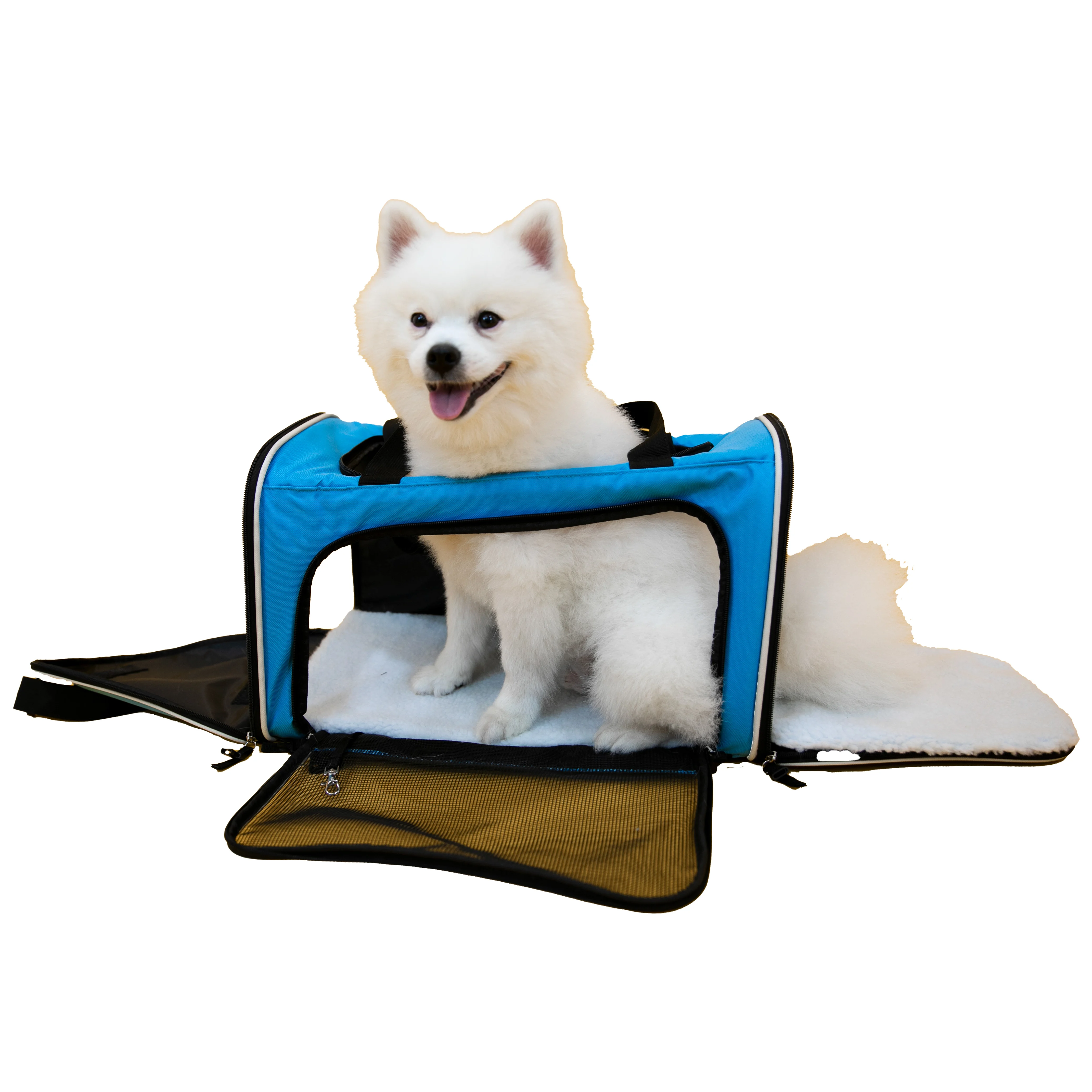 

Carrier Dog Backpack Pet Carrier Bag for Cats and Dogs Small and medium up to 20 LBS Bule, Light blue