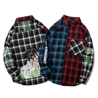 

2019 Wholesale Price HIP Hop Two Color New Causal Shirt For Man Fancy Shirts For Men Plaid New Stylish Shirts