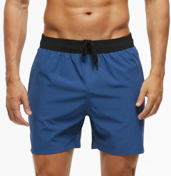 

Quick Dry Summer Recycled Mens Solid Color Breathable Board Beach Shorts Designer Swim Trunks, Picture shown