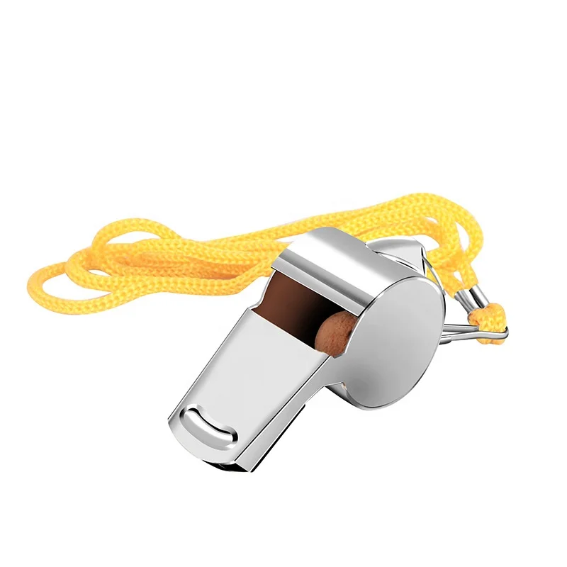 

Wholesale Cheap Emergency Stainless Steel Whistles Police Coaches referee Metal Whistle, Sliver