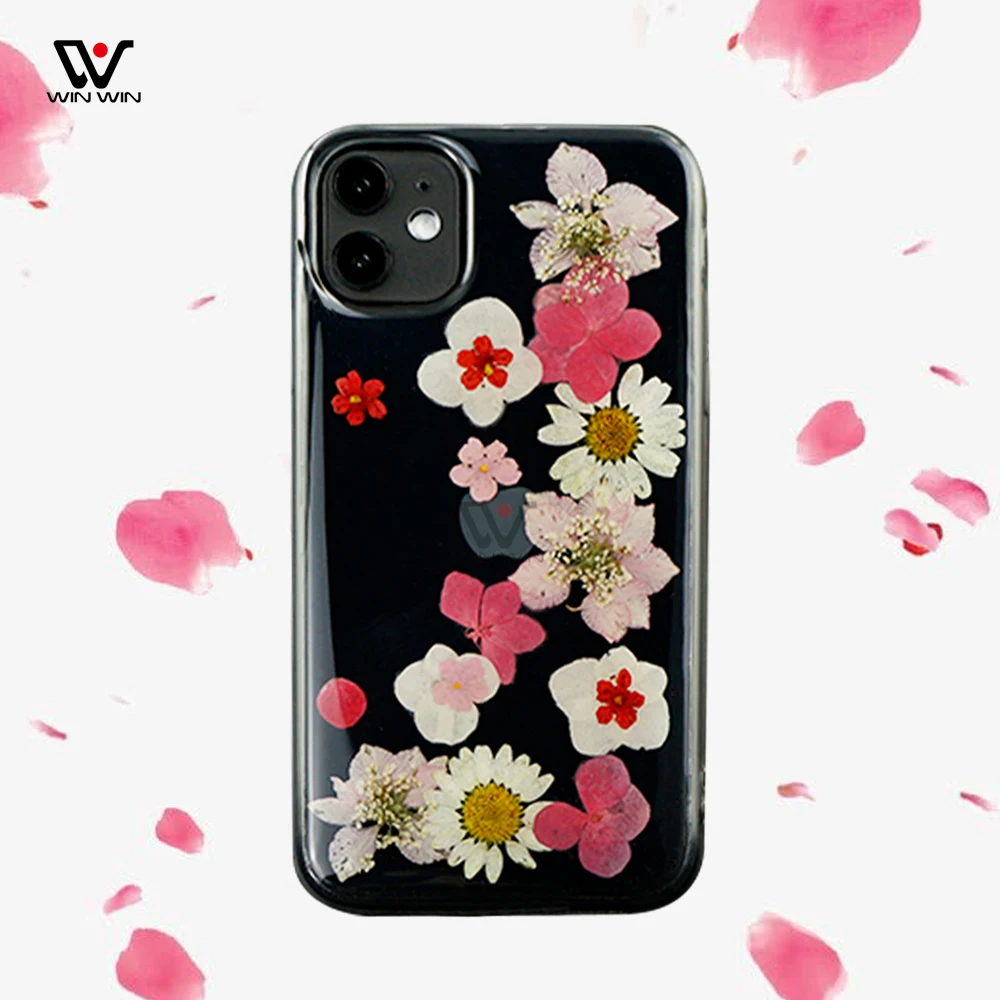 

2020 Custom Phone Cases Cover Dried Floral Flower Mobile Shell For iPhone 11