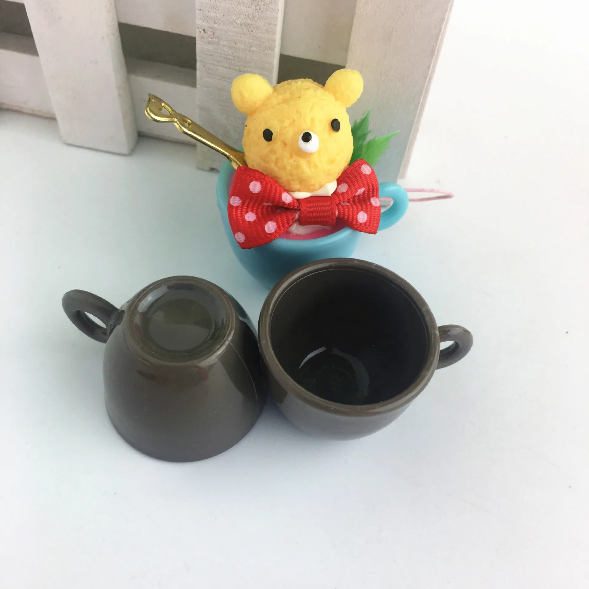 

Mini seven color simulation mini coffee cup plastic tea cup Milk cup DIY food play accessories