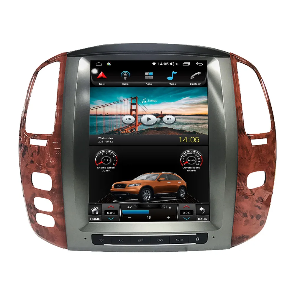 

Android 10 12.1 inch PX6 Tesla style for Lexus LX470 2004 2005 2006GPS Car Navigation Multimedia Player Car Video Stereo Radio