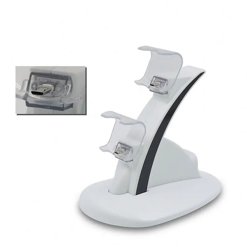 

For ps4 controller charging station TOLhr for ps5 dual controller charger, White