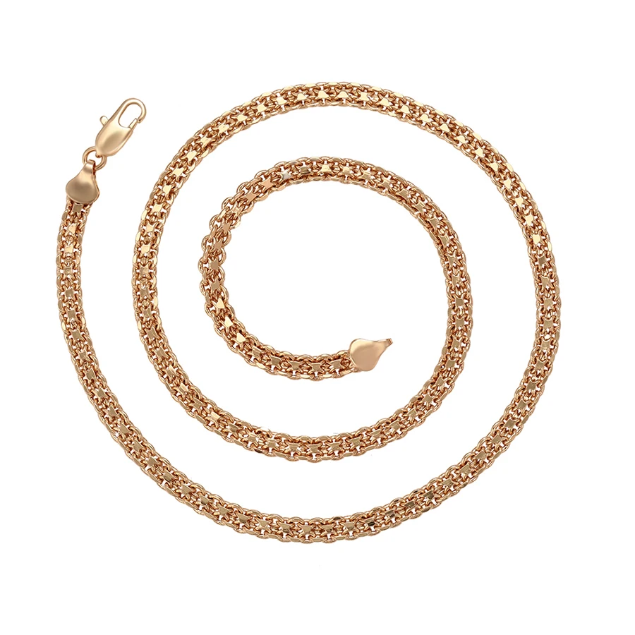 

46117 xuping 2020 jewelry luxury women star shape design 18k gold plated chain necklace
