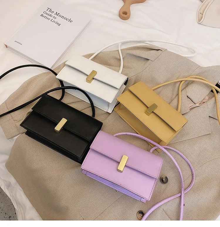 

High quality fashion all-match shoulder bag for women small square bag lady bags pu