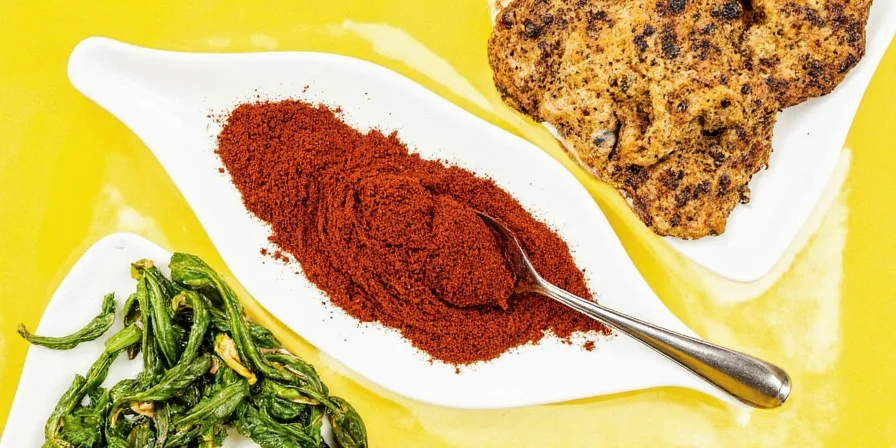 Garam masala vinaigrette on roasted vegetable salad