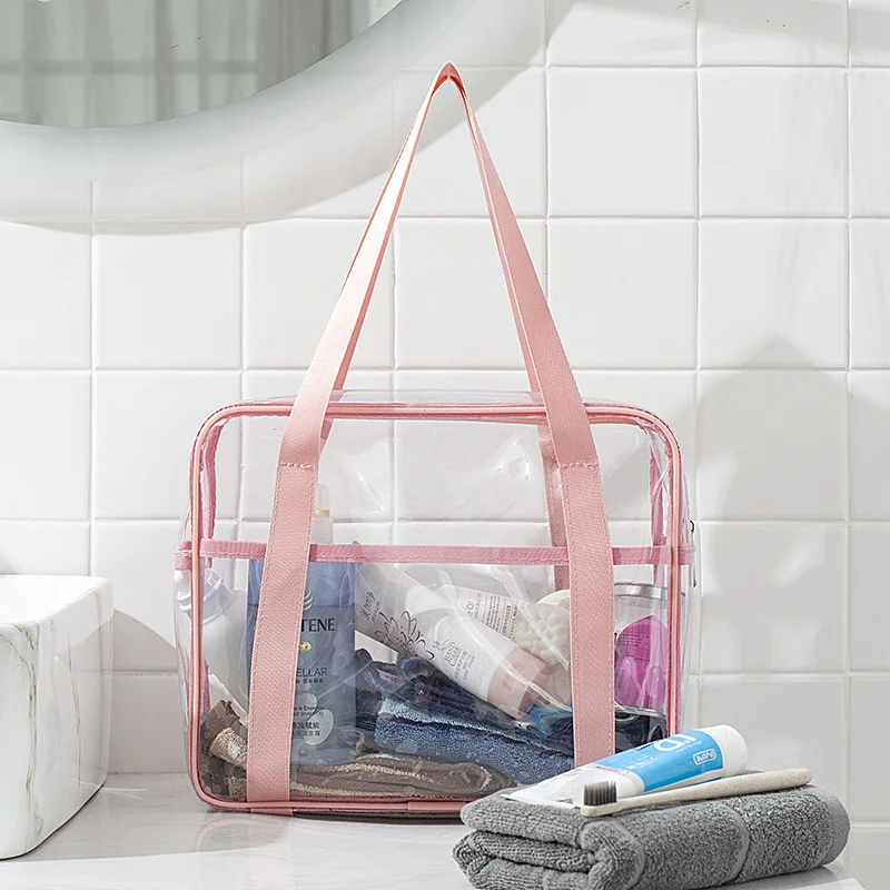

Large-capacity transparent storage cosmetic bag travel makeup bag