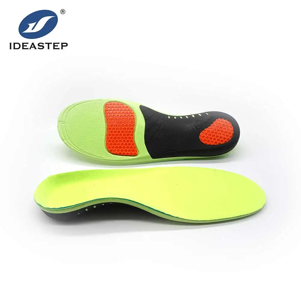 

Ideastep PU Foam Orthotic Flat Feet Rigid Arch Support High Elasticity Shock Absorption Sport Insoles, Fluorescent green