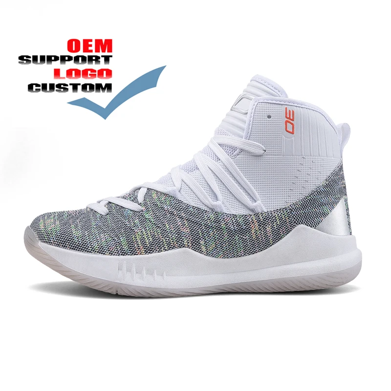 

OEM Factory custom Mens fashion sneakers Cushioning Light Basketball Non slip durable basketball shoes
