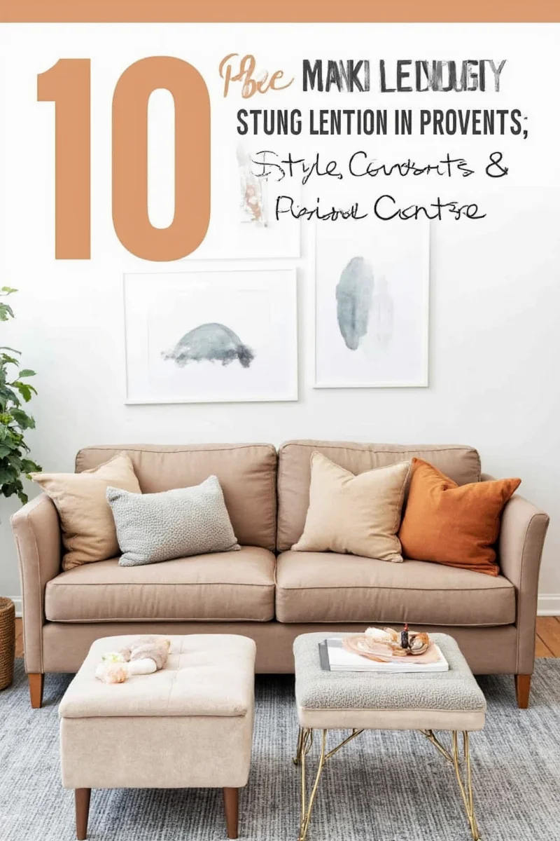 Three featured sofas side by side with labels and price tags