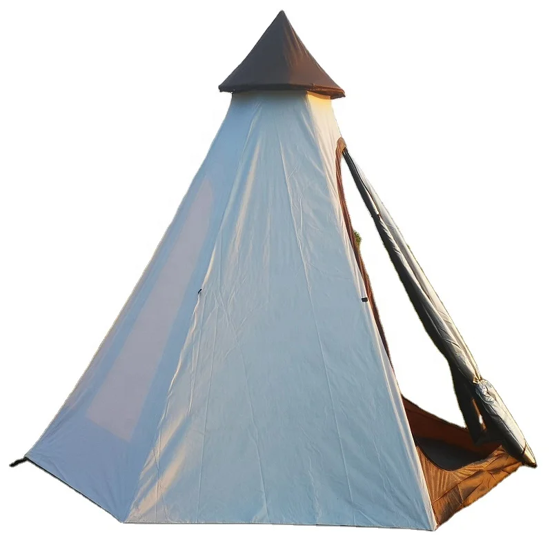3-4 Person Camping Tipi Tent Double 