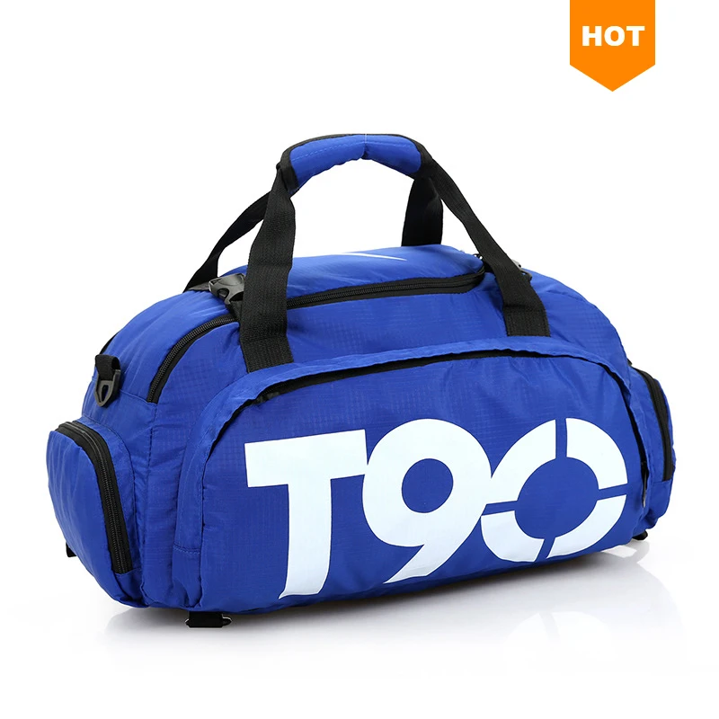 

Wholesale custom cheap T90 duffle backpack mens travel bags sports gym duffel bag with shoe compartment