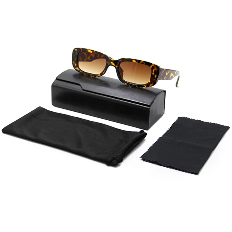 

Wholesale UV400 Retro Box Small Women Square Rectangle Sunglasses, 4colors