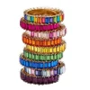 Baguette Cut 925 Sterling Silver Eternity Bands Diamond CZ Prong Setting Rainbow AAAAA Cubic Zirconia Eternity Ring