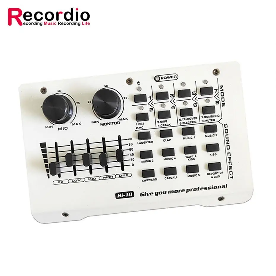 

GAX-H11 Plastic Funny Soundcard With High Quality, Black&white