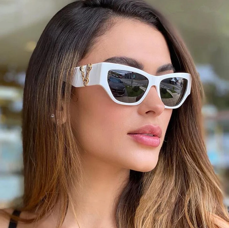 

Wholesalers Sunglass Women Retro Versage Cat Eye Sunglasses 2021 Luxury Designer Famous Brands Shades Sun Glasses For Ladies, As show /custom colors