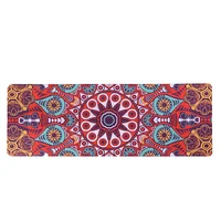 

Wholesale eco friendly customized design fitness mat microfiber natural rubber printed yoga mat with yoga bag