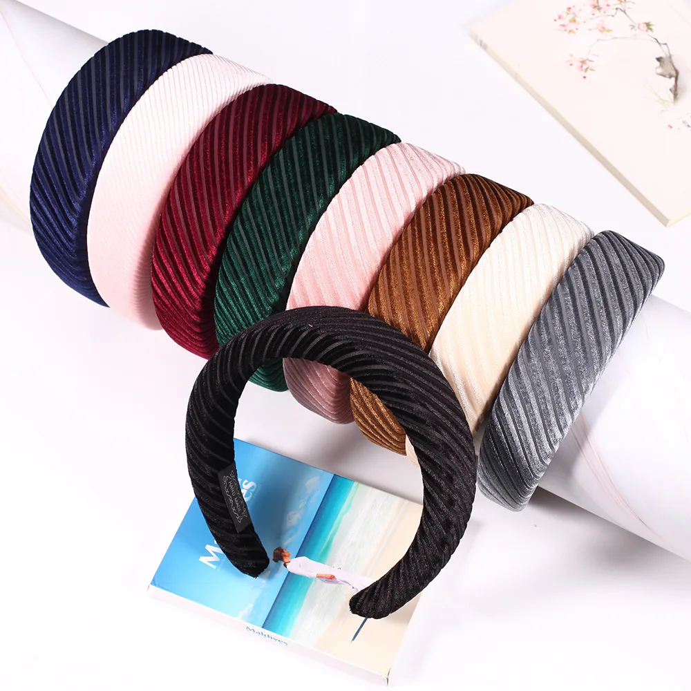 Women Velvet Sponge Hairband Foam Headbands Hair Accessories Head Band