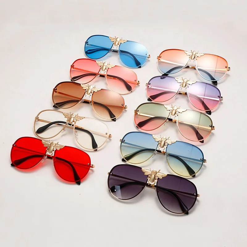 

Female Sunglasses 2021 popular oversides little bee Fashion High quality eyewear