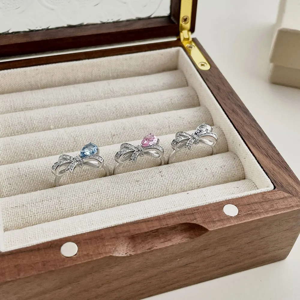 Fine 925 Sterling Silver Platinum Rings Jewelry Women Sets Zodiac Necklace Ring for Girl Fashion Gifts