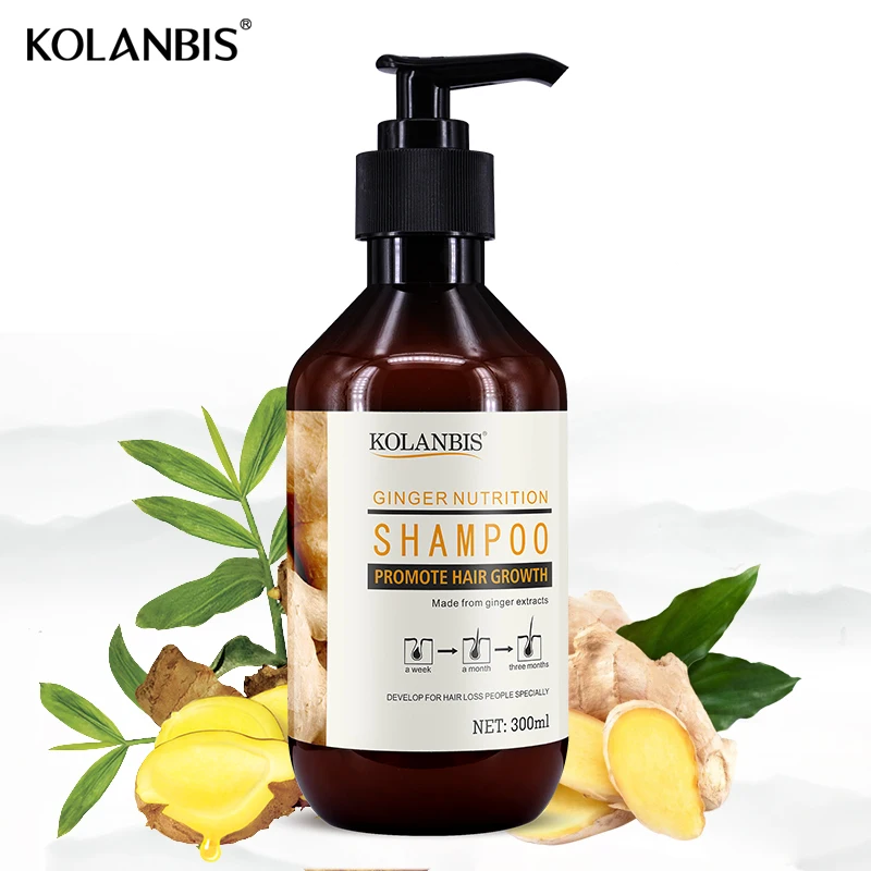 
Herbal Natural Ginger Hair Growth Shampoo for Hair Anti Hair Loose Private Label Product Line 