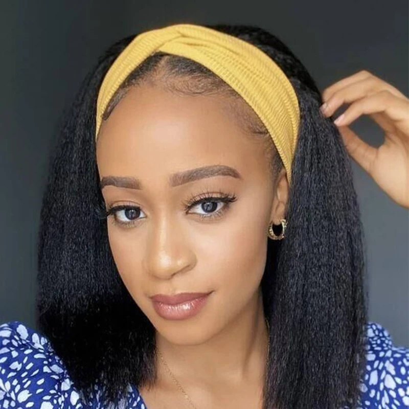 

wholesales hair vendors kinky straight human hair wigs for black women