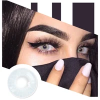 

Realcon Customize Beauty Natural Tri Hazel Color Eye Contact Lens Power Prescription Colored Contact Eye Lenses