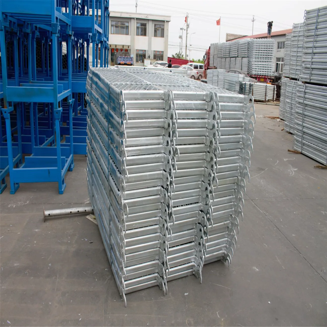 
G Galvanized painted scaffolding and prop perforated steel catwalk plank with hook metal scaffold plank scaffold steel plank 